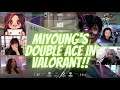 Team Reacts to Miyoung's Double ACE l Sykkuno Come Back Game to Valorant l Corpse Pop Up on Discord