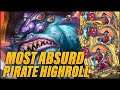 The Most Absurd Pirate Highroll, Everything Goes Perfectly | Dogdog Hearthstone Battlegrounds
