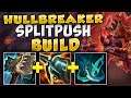 THIS NEW HULLBREAKER BUILD MAKES YOU A SPLIT PUSHING GOD (CRAZY TOWER DAMAGE) - League of Legends