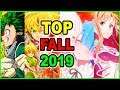 Top 10 Upcoming Fall Anime 2019 You CANNOT Miss! My Hero Academia Season 4, ReZero, SAO & MORE!