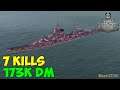 World of WarShips | Tallin  | 7 KILLS | 173K Damage - Replay Gameplay 4K 60 fps
