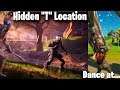 Fortnite Trick Shot Challenges Guide, Dance at Pipeman, Hayman & Timber Tent, Search the Hidden "T"