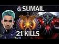 OG.SUMAIL SHADOW FIEND WITH 21 KILLS - DOTA 2 7.30 GAMEPLAY