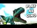 THIS GLITCH MAKES US TINY !! | PLAY AS DINO | ARK SURVIVAL EVOLVED