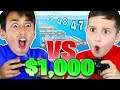 9 YR OLD vs 12 YR OLD FOR $1,000!!! (Fortnite Deathace Challenge)