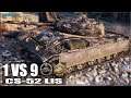 CS-52 LIS против ДЕВЯТЕРЫХ ✅ World of Tanks лучший бой