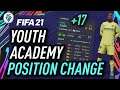 FIFA 21 YOUTH ACADEMY: POSITION CHANGE
