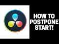How to Pospone the Start of a Video in DaVinci Resolve 17