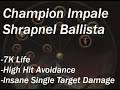 [Path of Exile] Champion Impale Shrapnel Ballista Guide! (Up to 10+Mil Shaper DPS!!)
