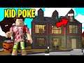 I Became KID POKE To Trick Or Treat.. This House Will Shock You! (Roblox)