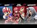Super Smash Bros: Ultimate-[GP2] "CPU9 Pyra/Mythra&Sephiroth vs Mario! man the input delay."