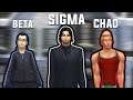 A Sigma, an Alpha and a Beta live in a house - Sims 4