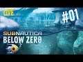SUBNAUTICA BELOW ZERO - Voltamos! Águas profundas e congelantes... Nova Série - #01 - LIVE