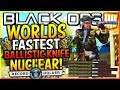 WORLDS FASTEST "BALLISTIC KNIFE" NUCLEAR IN BLACK OPS 4 (90 SECONDS)! 🤯