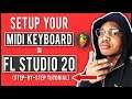 How To Setup & Connect Your Midi Keyboard In FL Studio 20 Tutorial (Step-By-Step Guide)