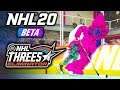 NHL 20 Beta THREES ELIMINATOR Gameplay | CRUSHING SOME CREEPY MASCOTS