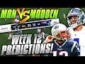 Predicting Every NFL Week 12 Winner...DON'T LOOK NOW PATRIOTS FANS!!! | Man vs Madden 2019