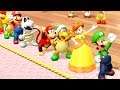 Super Mario Party - All Team Minigames (Team Luigi vs Team Peach) | MarioGamers
