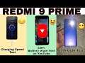Redmi 9 Prime Charging Speed Test , Battery Drain Test and Flash Light Test | Technical King |
