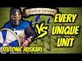 TEUTONIC HUSKARL vs EVERY UNIQUE UNIT | AoE II: Definitive Edition