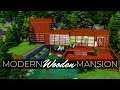 The Sims 4 Speed Build | MODERN WOODEN MANSION | NOCC