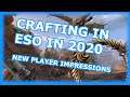 Whats up with CRAFTING in Elder Scrolls Online? (2020 New Player Impressions)