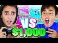 BOY vs GIRL FOR $1,000 IN FORTNITE!!! (Deathrace 1v1 Challenge)