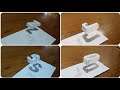HOW TO DRAW 3D FLOATING LETTERS | Drawing Tech