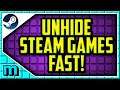 HOW TO UNHIDE STEAM GAMES 2020 (QUICK & EASY) How To Unhide A Game On Steam Tutorial