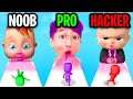 NOOB vs PRO vs HACKER In 123 DON'T MOVE!? (ALL LEVELS!)