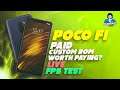 BGMI Live FPS Test on POCO F1 with Paid Custom ROM! Let's go!