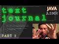 Coding ASMR Lo-Fi | Making a simple Journal in Java with keyboard sounds (Part 1)
