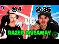 HVEM VINDER RAZER GIVEAWAY?! | Razer Challenge ft. Gedde & Rasmusnie!