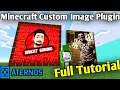 Minecraft Custom Images on Maps | Minecraft Custom Images Plugin | Hindi Tutorial | Aternos