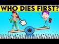 NOOB vs PRO vs HACKER In GUESS WHO DIES FIRST?! (ALL LEVELS!)