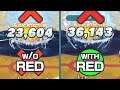 [Pokemon Masters EX] RED VS NO RED DAMAGE COMPARISON | Sync Pair Showcase - Red & Snorlax