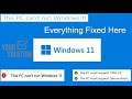 This pc can't run windows 11 Fixed TPM Error Solved Easy Install Windows 11