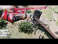 GTA 5 Real Life Mod #277 Truck Driver Forgot To Set Parking Brake = BIG MISTAKE - Ace Towing Rescue