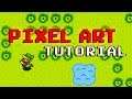 How create Pixel Art For Games - beginner tutorial - 8Bit Graphic Design (pyxel edit)