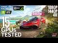 Forza Horizon 5 tested in 15 GPUs benchmark test!