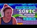Metroid Crime practices speedrunning Sonic the Hedgehog (July 31st, 2021)