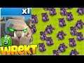 THE NEW META!! (WITH PROOF) GOLEM x4 ARMY! "Clash Of Clans" TH13 3 STAR!