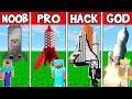 Minecraft: FAMILY SPACESHIP BUILD CHALLENGE - NOOB vs PRO vs HACKER Animation