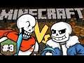 PAPYRUS AND SANS PLAYS MINECRAFT PART 3 - PAPYRUS VS. SANS!!