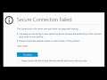 Secure Connection Failed Error di Firefox (SOLVED)