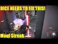 Star Wars Battlefront 2 - Huge Maul streak RUINED by Garbage Player! HUGE problem Dice has not fixed