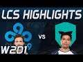 C9 vs IMT Highlights LCS Spring 2020 W2D1 Cloud9 vs Immortals LCS Highlights 2020 by Onivia