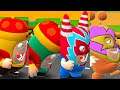 Oddbods Turbo Run - Chinese Bubbles, Zee and Wrestling Pogo and Slick