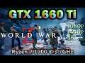 World War Z 1080p 1440p 4K | GTX 1660 Ti 6GB | AMD Ryzen 7 1700 @3.7GHz