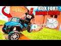 BOX FORT BANK ESCAPE With DIY Spy Gadgets! 24 Hour Box Fort City Challenge Day 5